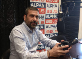 Ο υποψήφιος βουλευτής ΠΑΣΟΚ–ΚΙΝΑΛ Δράμας Νικολαΐδης Τάσος στον ALPHA NEWS 95,5