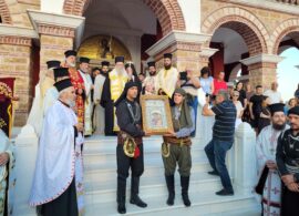 Δράμα: Πλήθος κόσμου στην Υποδοχή Αντιγράφου της Εικόνας Παναγίας Σουμελά στη Μονή Μεταμορφώσεως του Σωτήρος