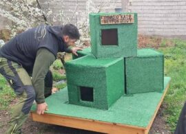 Νευροκόπι: Σπιτάκια για τα αδέσποτα γατάκια από τους μαθητές του γυμνασίου