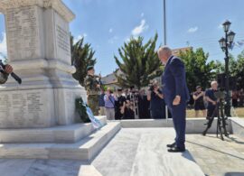 Με την παρουσία του Προέδρου της Δημοκρατίας τιμήθηκε η 113η επέτειος του Ολοκαυτώματος του Δοξάτου (φωτο)